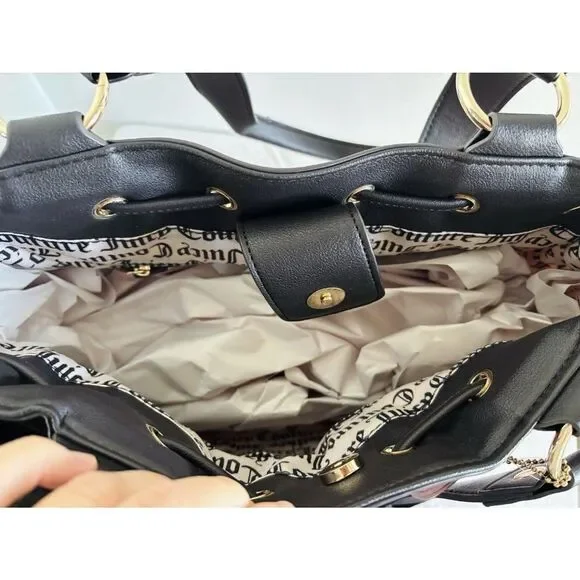 Juicy Couture Vintage Dreams Tote Bag Daydreamer Blush Pink Brown Shoulder NWT - Picture 5 of 10